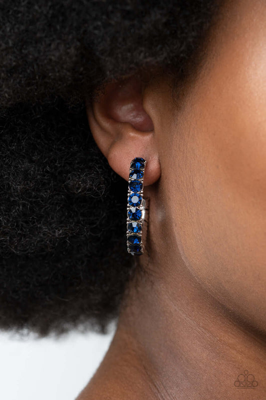 CLASSY is in Session - Blue - Paparazzi Accessories Earrings $5 Jewelry with Janet Morgan Earrings