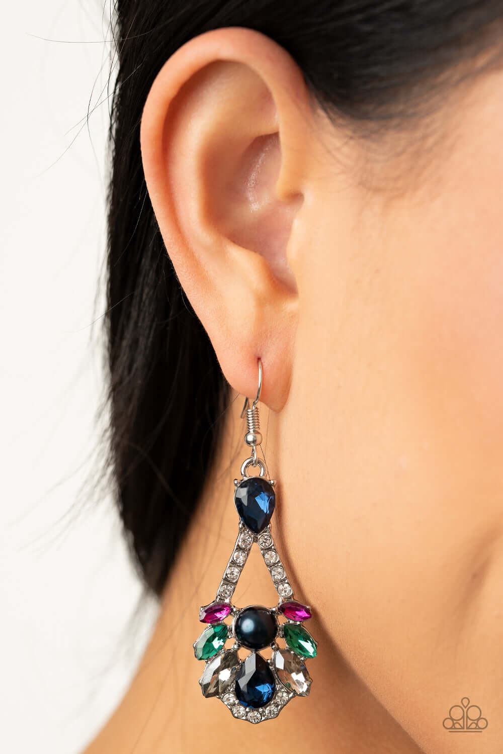 Prismatic Presence - Mutli Paparazzi Accessories Earrings $5 Jewelry with Janet Morgan Earrings