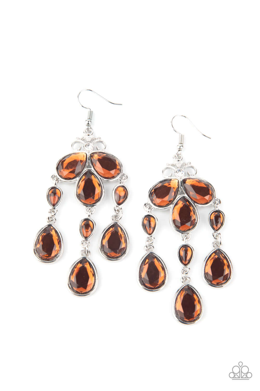 Clear The HEIR - Brown Paparazzi Accessories Earrings $5 Jewelry with Janet Morgan Earrings