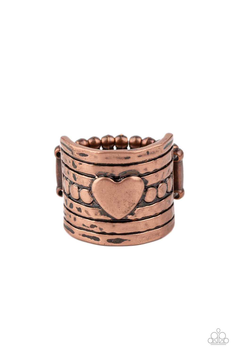 Dont Lose Heart - Paparazzi Accessories Copper Ring $5 Jewelry with Janet Morgan rings