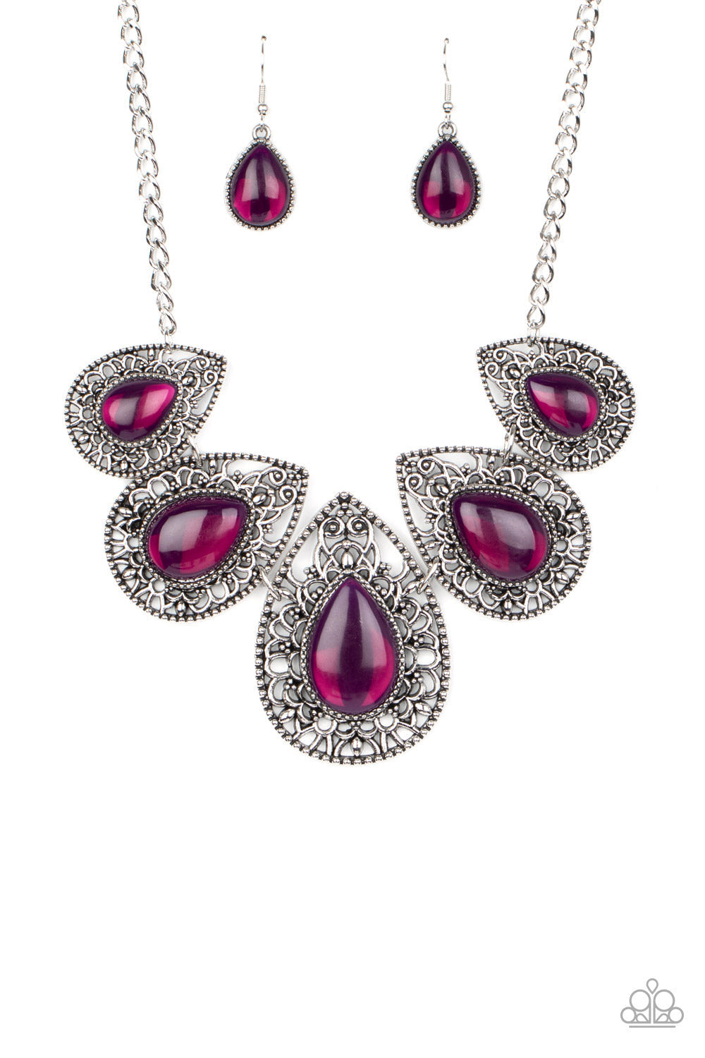 Opal Auras - Purple Paparazzi Accessories Necklace $5 Jewelry with Janet Morgan Necklaces