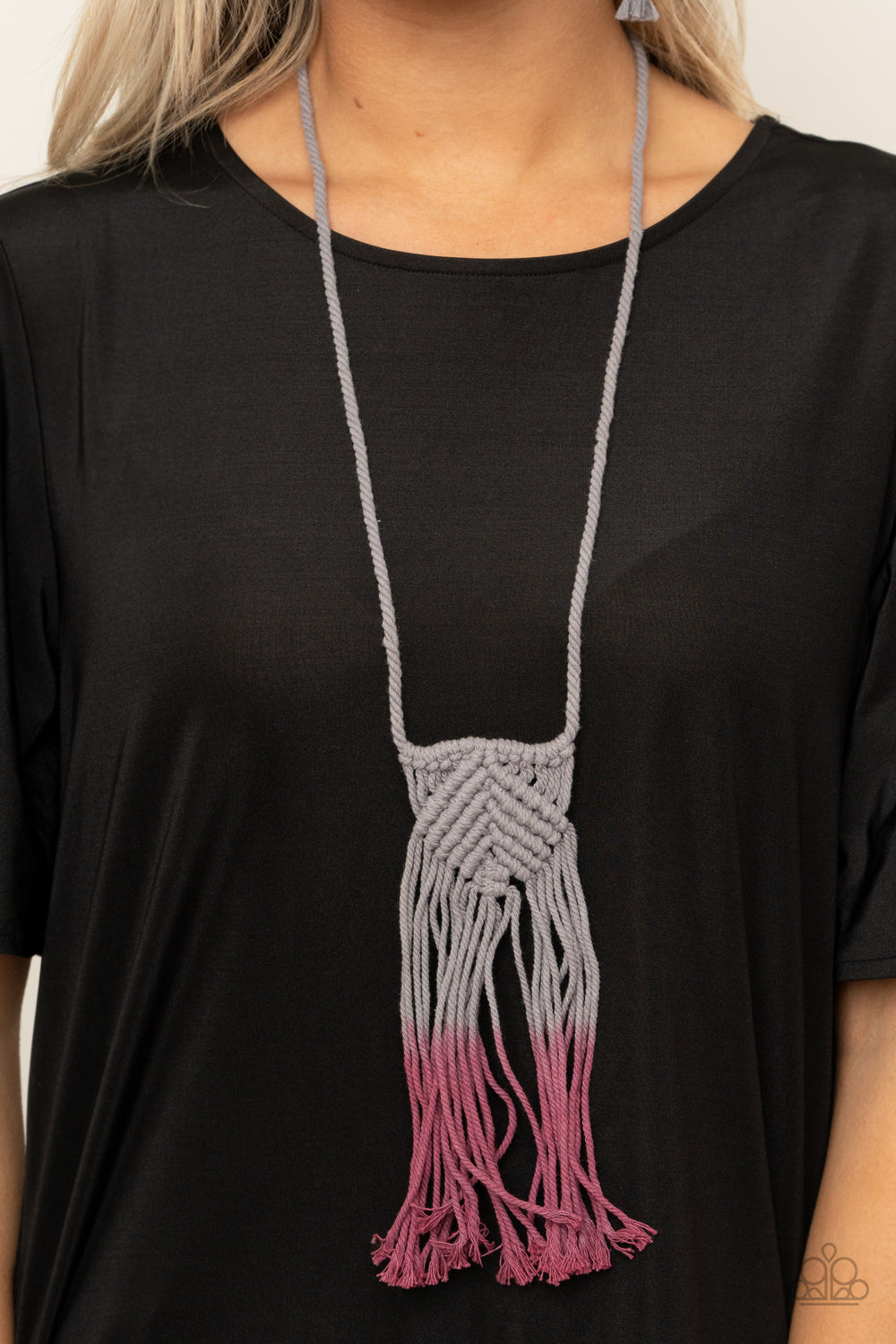 Look At MACRAME Now - Purple Paparazzi Accessories Necklace $5 Jewelry with Janet Morgan Necklaces