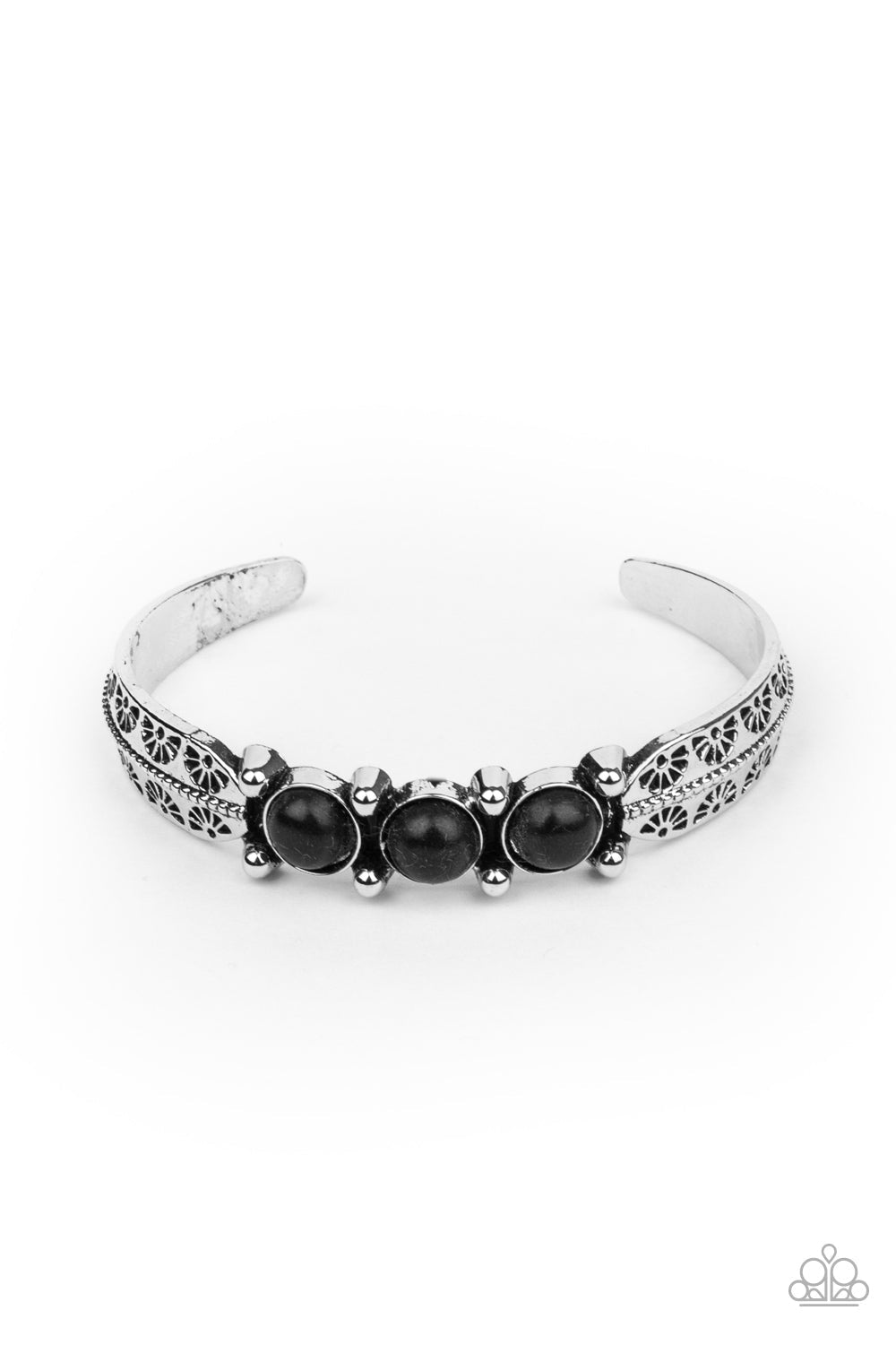 Mojave Glyphs - Paparazzi Accessories Black Bracelet $5 Jewelry with Janet Morgan Bracelets