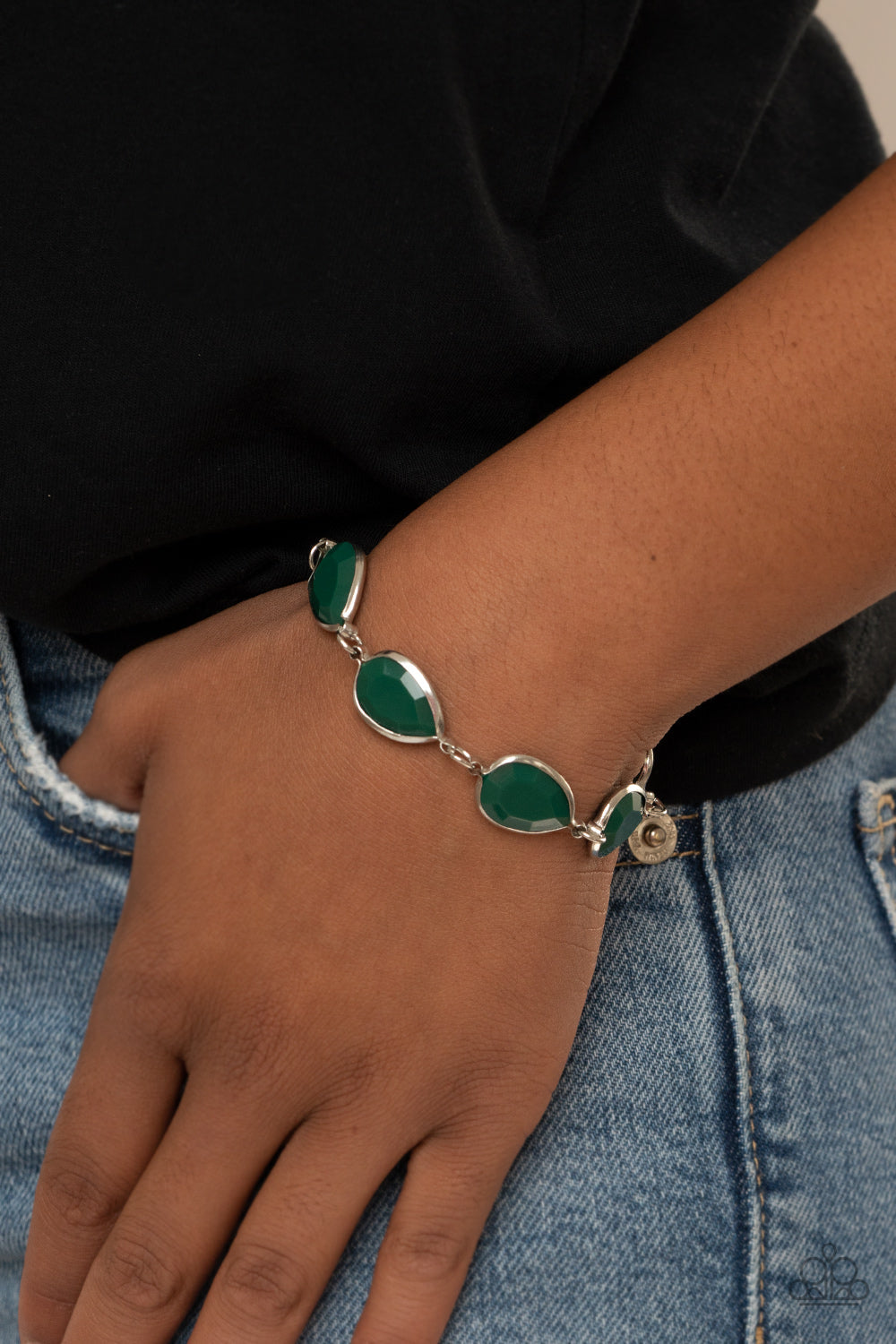 REIGNy Days - Green Paparazzi Accessories Bracelet $5 Jewelry with Janet Morgan Bracelets