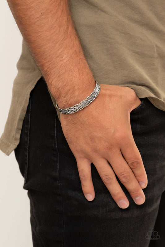 Magnetic Maven - Silver Paparazzi Men's Bracelet $5 Jewelry with Janet Morgan Bracelets