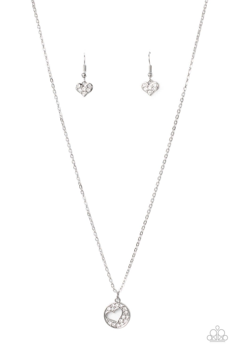 Bare Your Heart - Paparazzi Accessories White Necklace $5 Jewelry with Janet Morgan Necklace