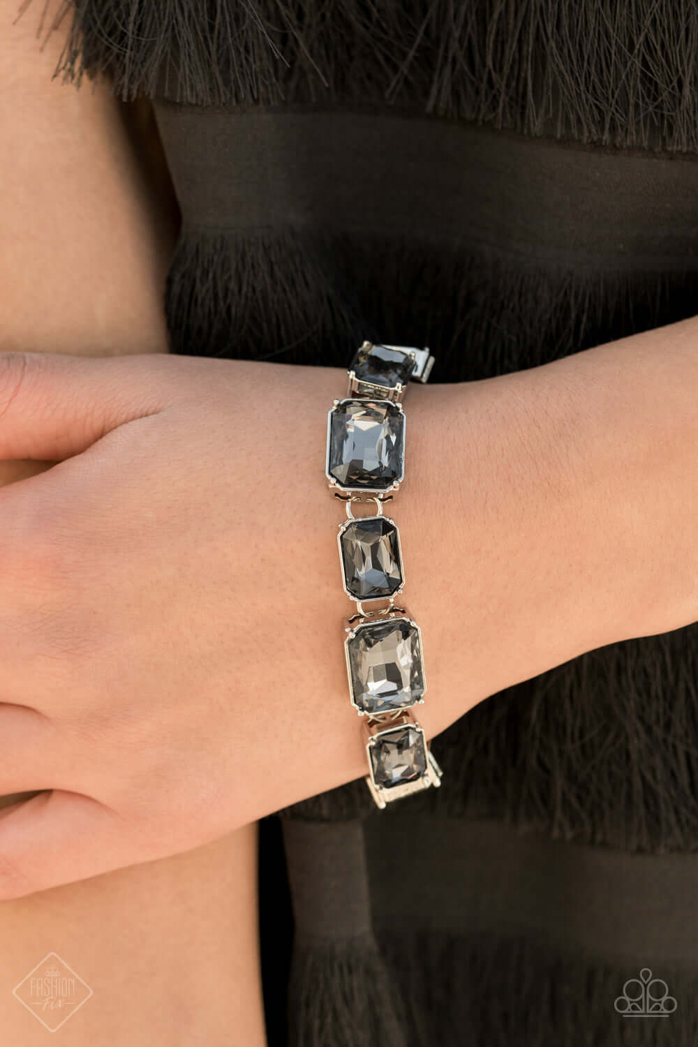 After Hours - Silver Paparazzi Bracelet $5 Jewelry with Janet Morgan Jewelry