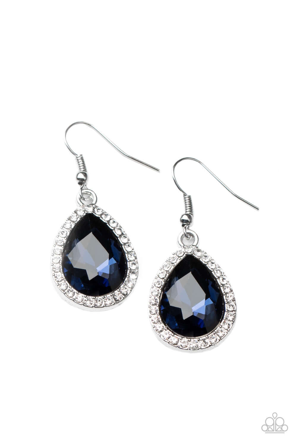 Dripping With Drama - Blue Paparazzi Accessories Earrings $5 Jewelry with Janet Morgan Earrings