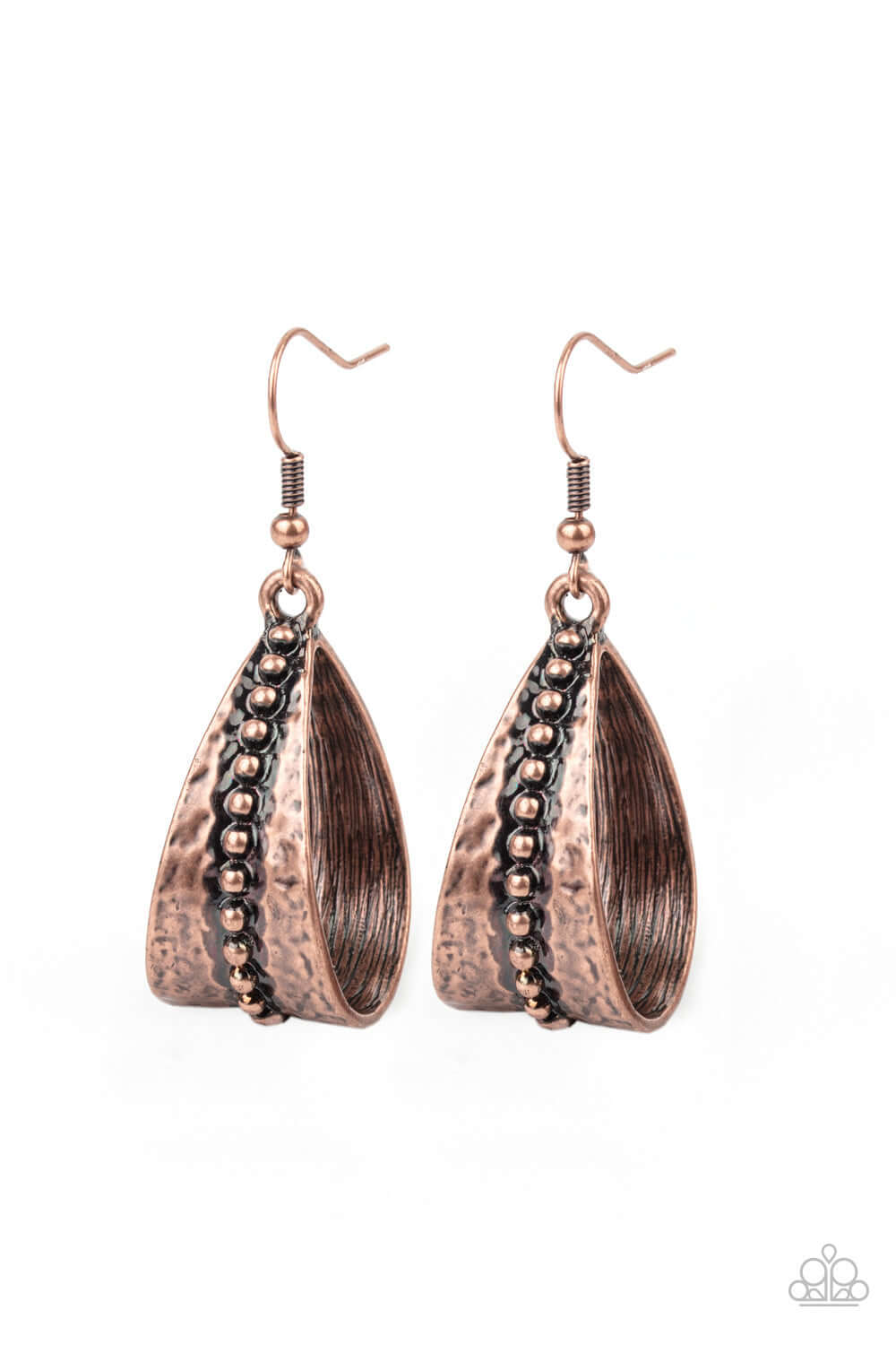 TMST Bling STIRRUP Some Trouble - Copper Paparazzi Accessories Earrings