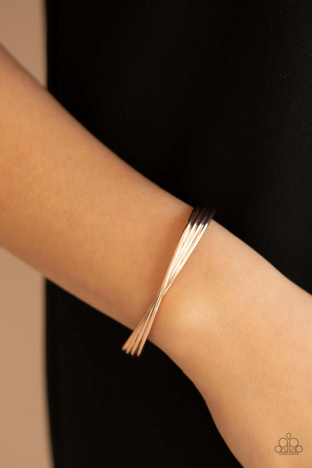 Bringing Basics Back - Rose Gold - Paparazzi Accessories Bracelet $5 Jewelry with Janet Morgan Bracelets