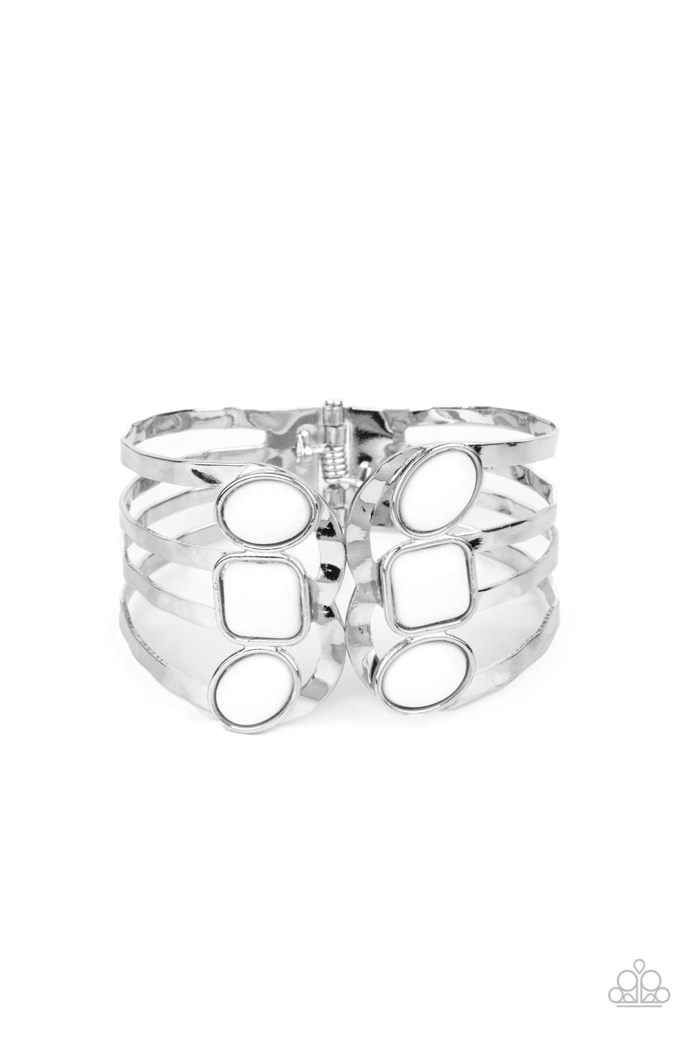 Mystified - White Paparazzi Accessories Bracelet $5 Jewelry with Janet Morgan Bracelets