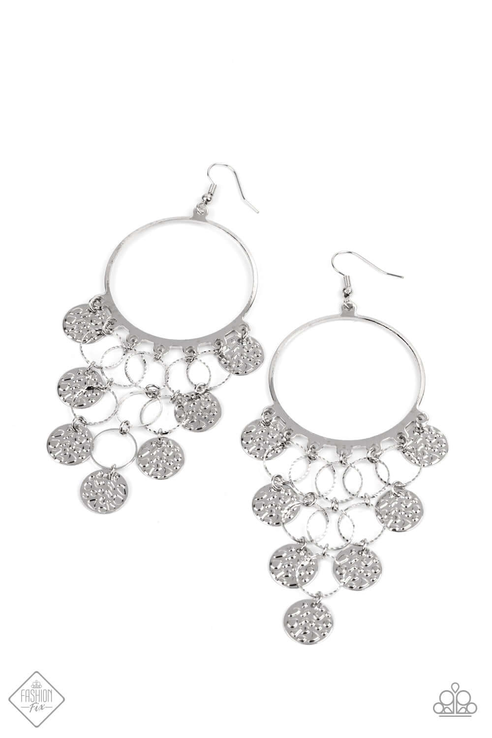 All CHIME High - Paparazzi Accessories Silver Earrings $5 Jewelry with Janet Morgan EARRINGS