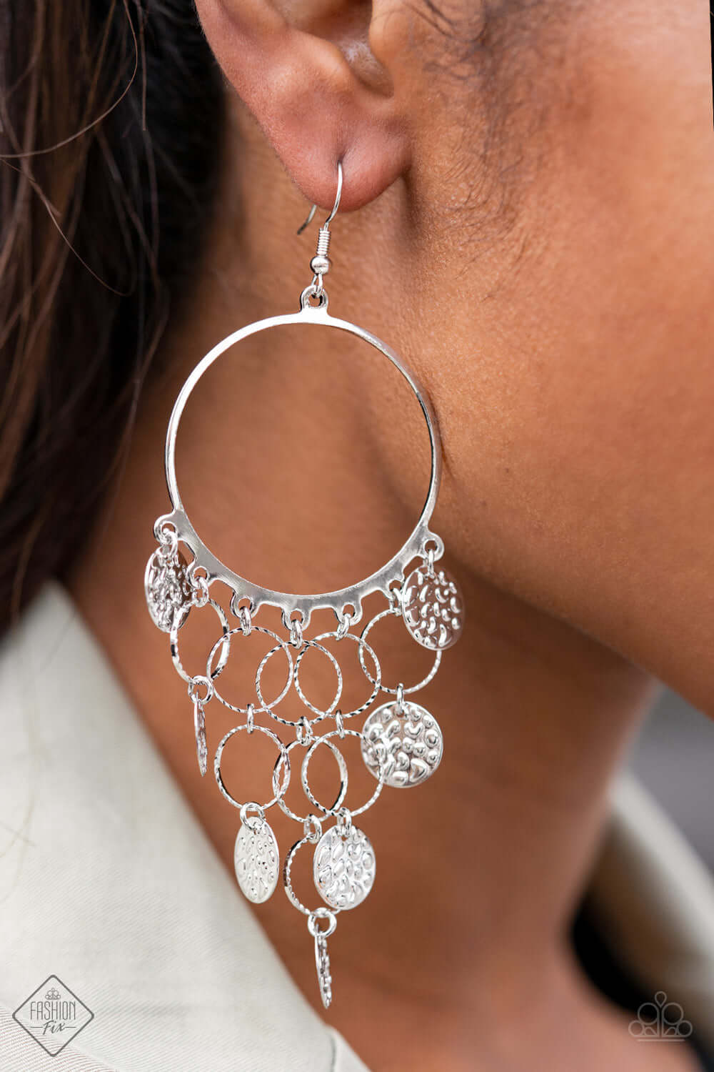 All CHIME High - Paparazzi Accessories Silver Earrings $5 Jewelry with Janet Morgan EARRINGS