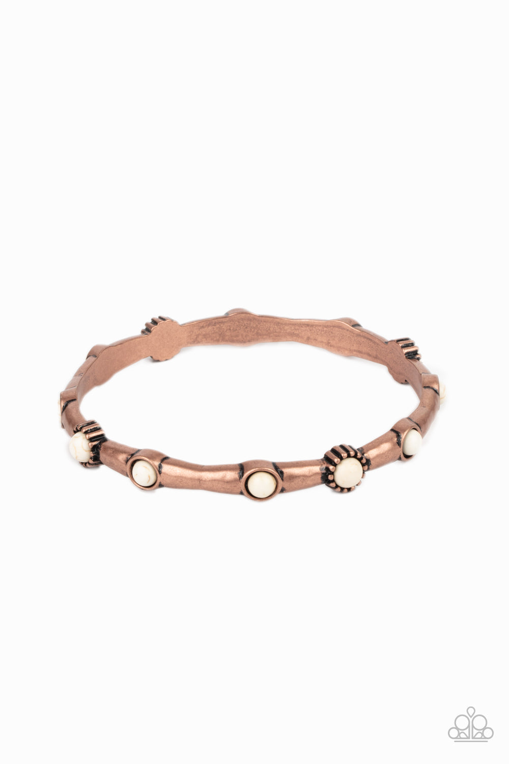 Rebel Sandstorm - Copper Paparazzi Accessories Bracelet $5 Jewelry with Janet Morgan Bracelets