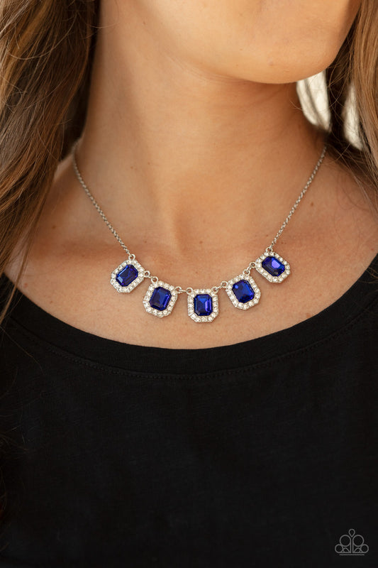 Next Level Luster - Blue Paparazzi Necklace $5 Jewelry with Janet Morgan Necklace