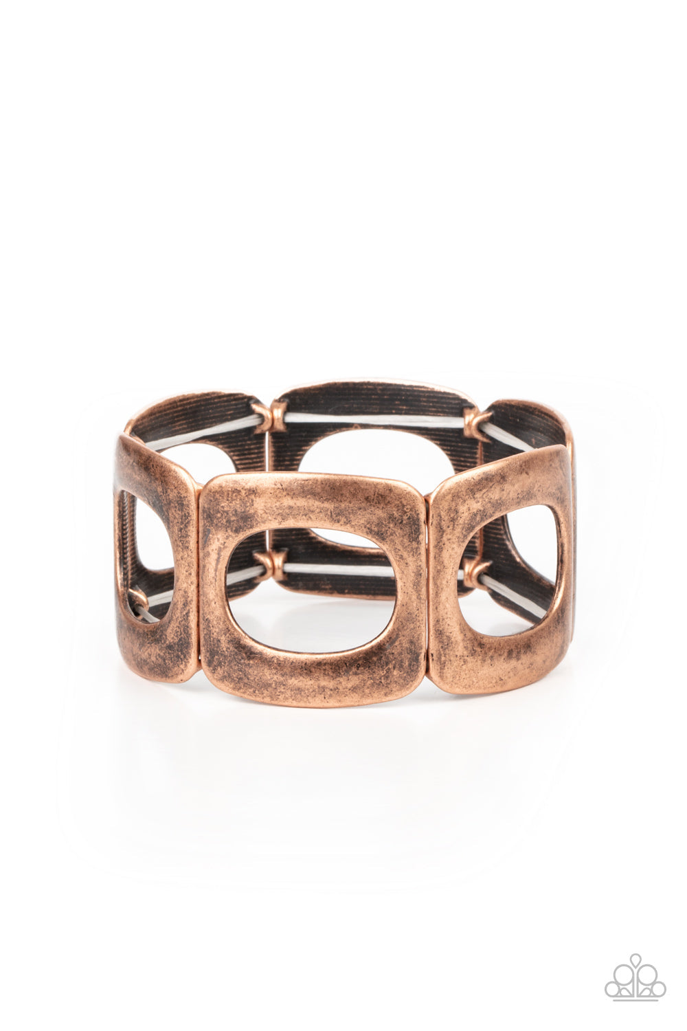 In OVAL Your Head - Copper Paparazzi Accessories Bracelet $5 Jewelry with Janet Morgan Bracelets