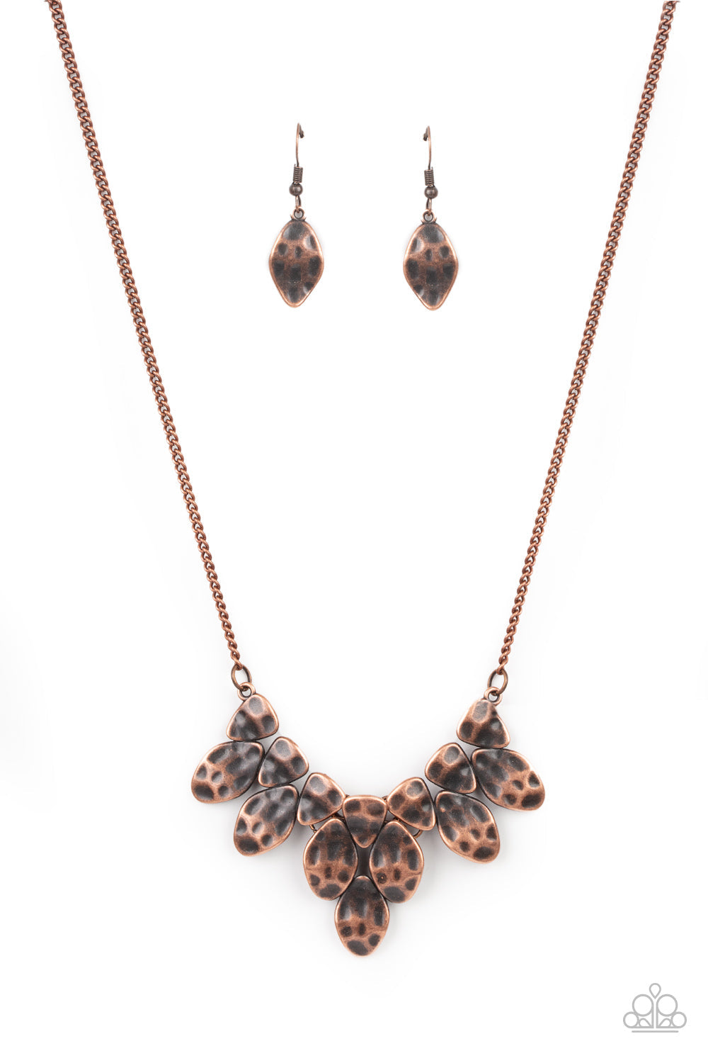 Rustic Smolder - Copper Paparazzi Accessories Necklace $5 Jewelry with Janet Morgan Necklaces