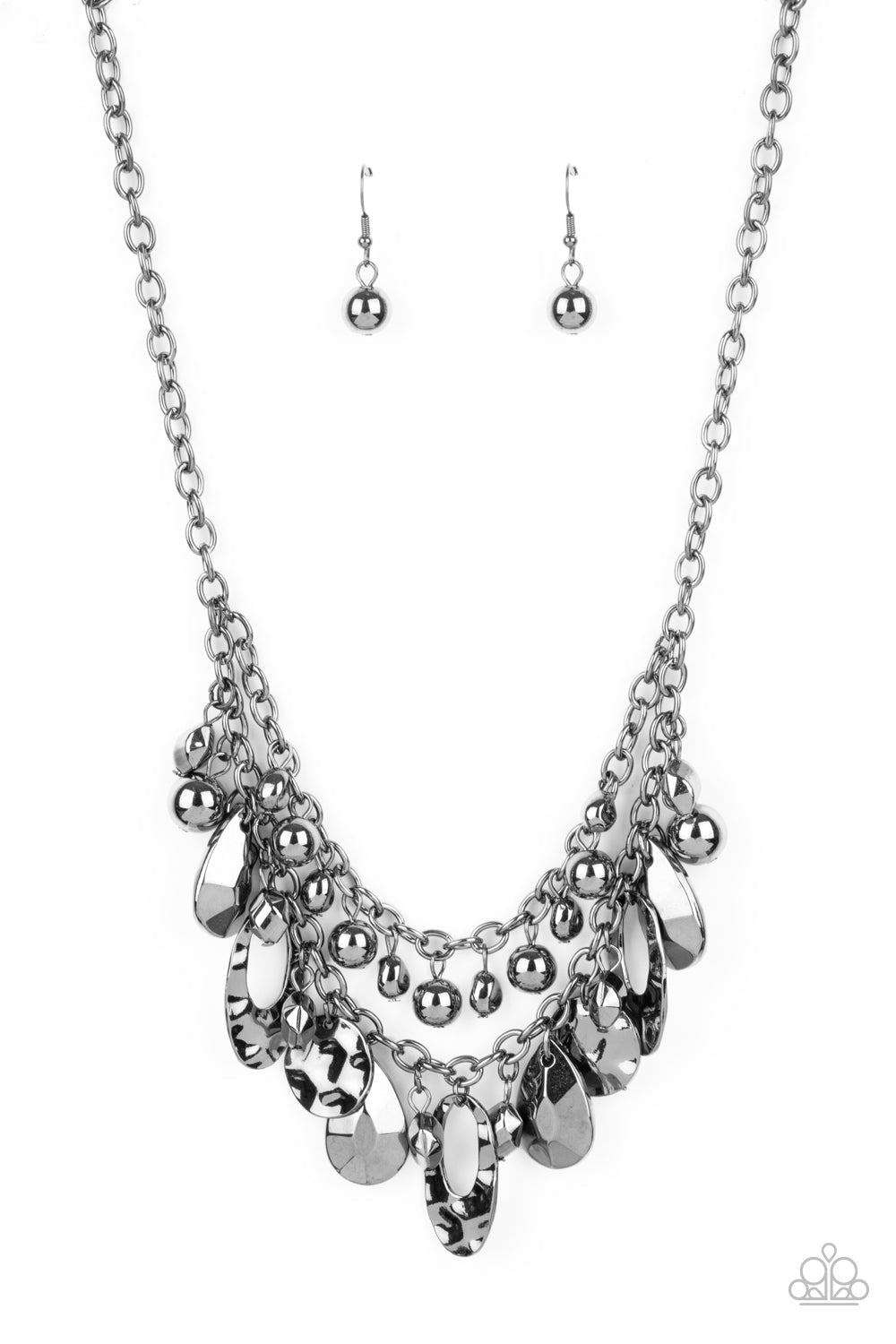 Extra Exhilarating - Black Paparazzi Accessories Necklace $5 Jewelry with Janet Morgan Necklaces