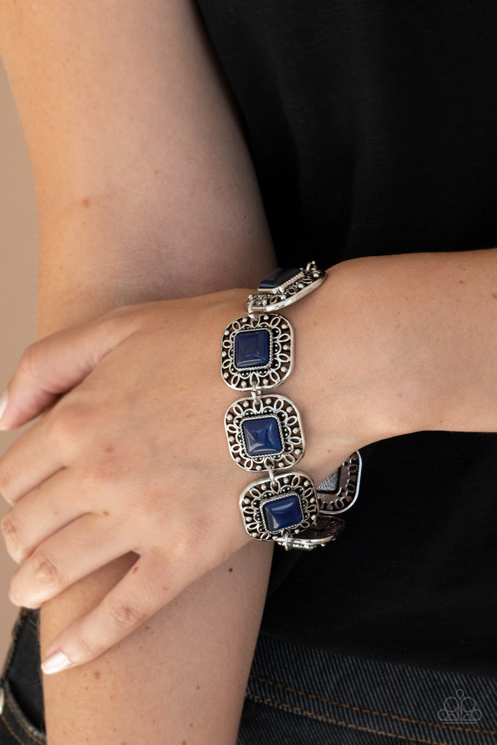 Dreamy Destinations - Paparazzi Accessories Blue Bracelet $5 Jewelry with Janet Morgan Bracelets