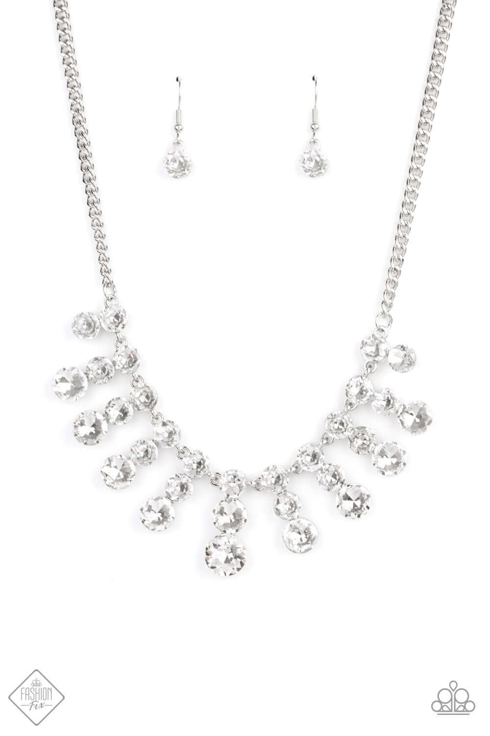 Celebrity Couture - White - Paparazzi Accessories Necklace $5 Jewelry with Janet Morgan Necklaces