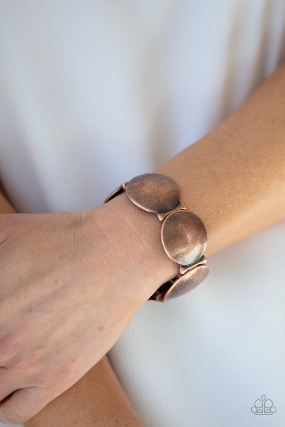 Going, Going, GONG! - Copper Paparazzi Accessories Bracelet $5 Jewelry with Janet Morgan Bracelets