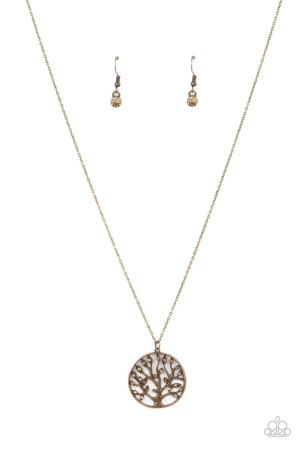 Save The MONEY Trees - Brass Paparazzi Accessories Necklace $5 Jewelry with Janet Morgan Necklace