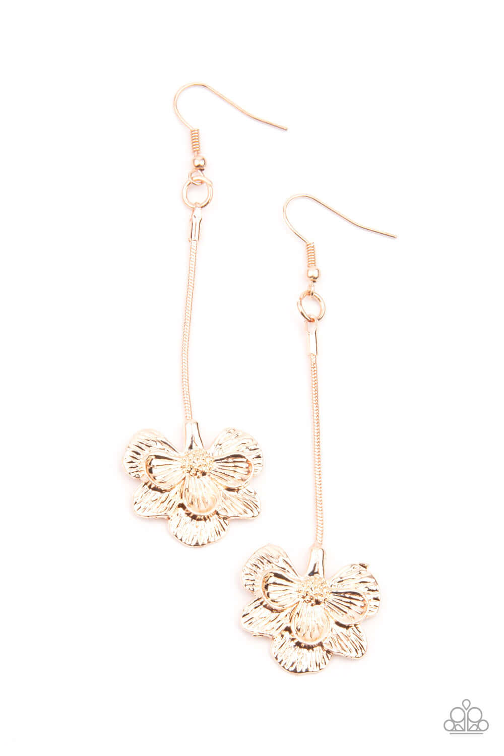 Opulently Orchid - Rose Gold Paparazzi Accessories Earrings $5 Jewelry with Janet Morgan Earrings