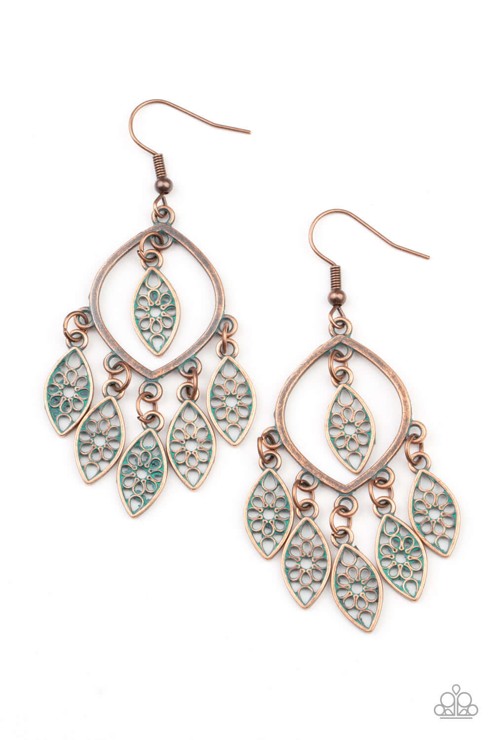 Artisan Garden - Copper - Paparazzi Accessories Earrings $5 Jewelry with Janet Morgan Earrings