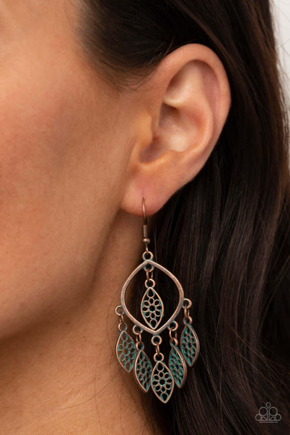 Artisan Garden - Copper - Paparazzi Accessories Earrings $5 Jewelry with Janet Morgan Earrings