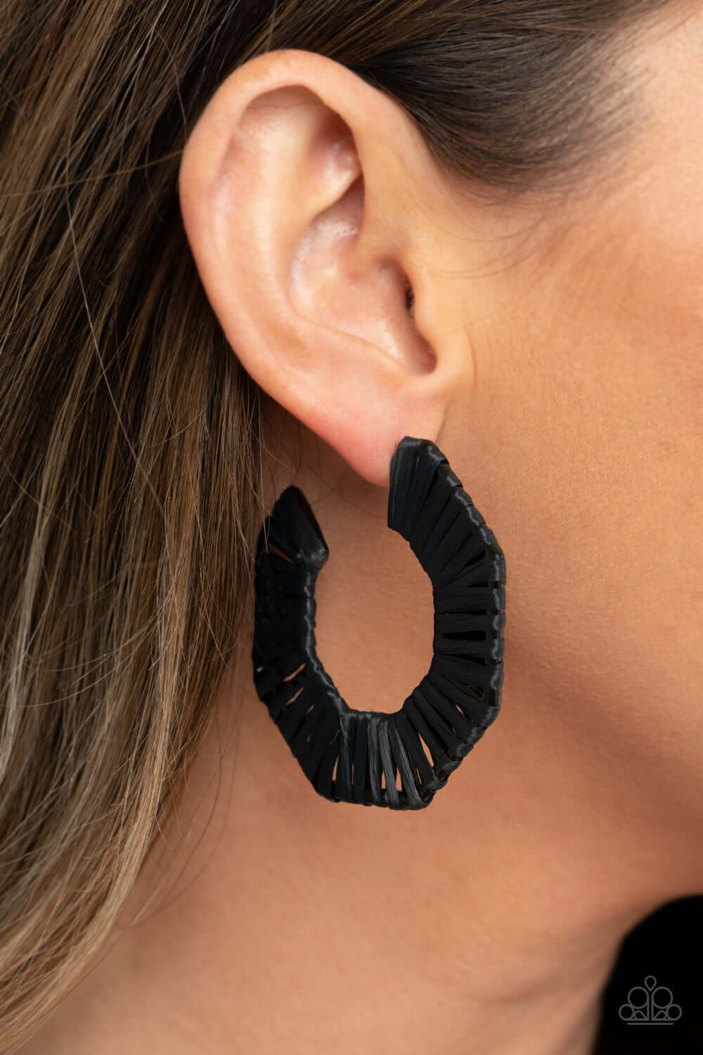 Fabulously Fiesta - Black Paparazzi Accessories Earrings $5 Jewelry with Janet Morgan Earrings