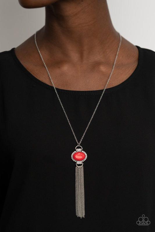 What GLOWS Up - Red Paparazzi Accessories Necklace $5 Jewelry with Janet Morgan Necklaces