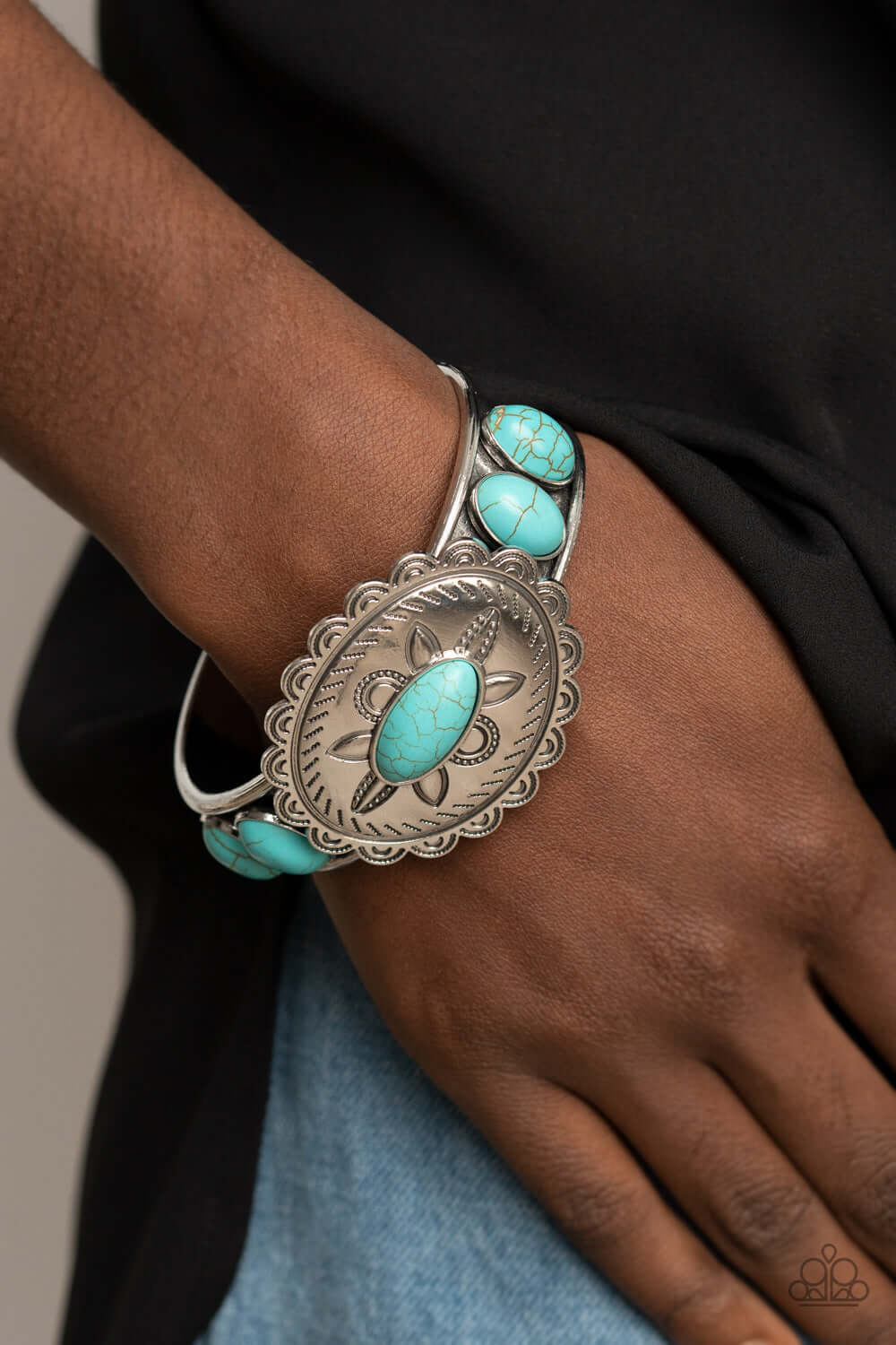 Canyon Heirloom - Blue - Paparazzi Accessories Bracelet $5 Jewelry with Janet Morgan Bracelets