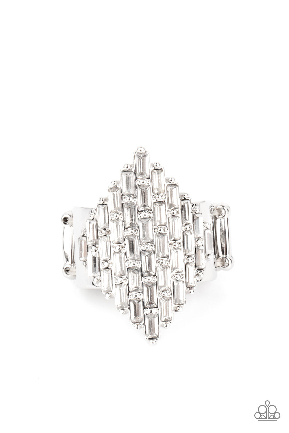 Hive Hustle - Paparazzi Accessories White Ring $5 Jewelry with Janet Morgan Jewelry