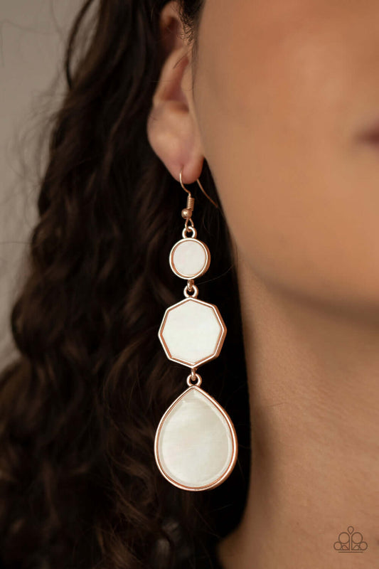 Progressively Posh -Rose Gold Paparazzi Accessories Earrings $5 Jewelry with Janet Morgan Earrings