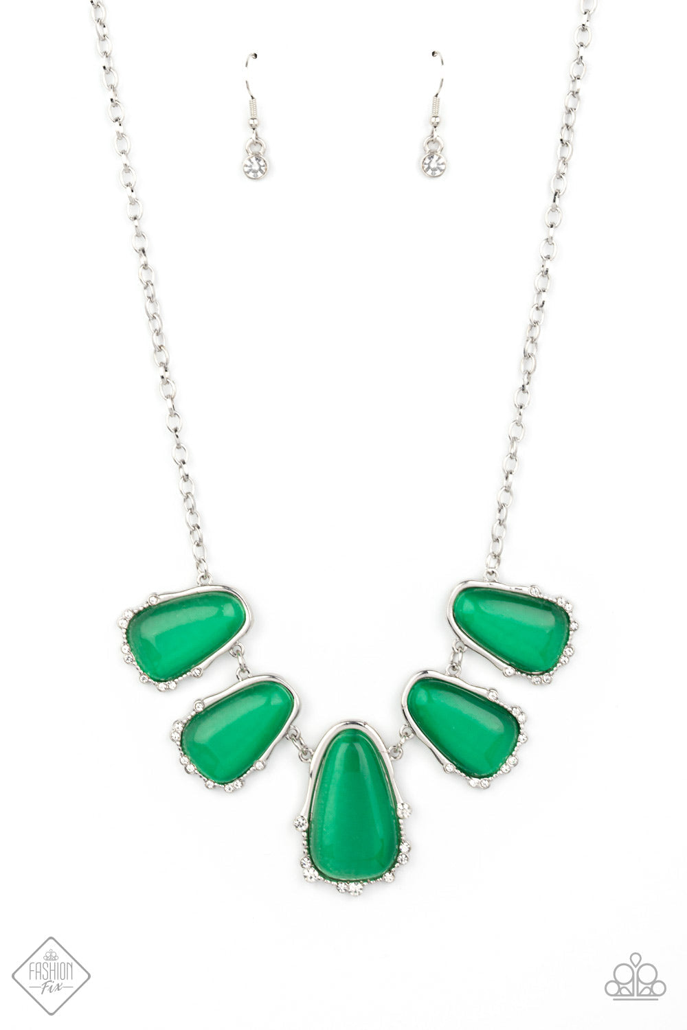 Newport Princess - Green Paparazzi Accessories Necklace $5 Jewelry with Janet Morgan Necklaces