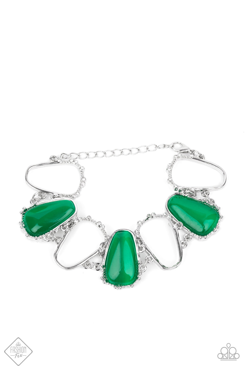 Yacht Club Couture - Green Paparazzi Accessories Bracelet $5 Jewelry with Janet Morgan Bracelets