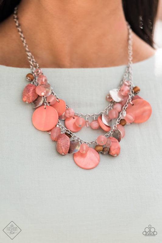 TMST Bling Spring Goddess - Orange Paparazzi Accessories Necklace