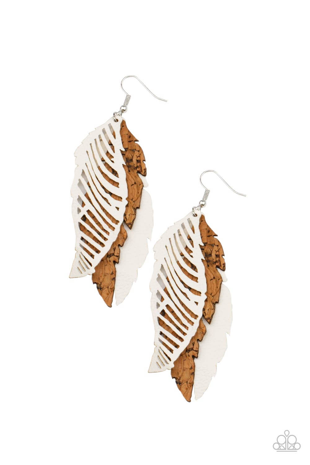 WINGING Off The Hook - Paparazzi Accessories - White $5 Jewelry with Janet Morgan Jewelry