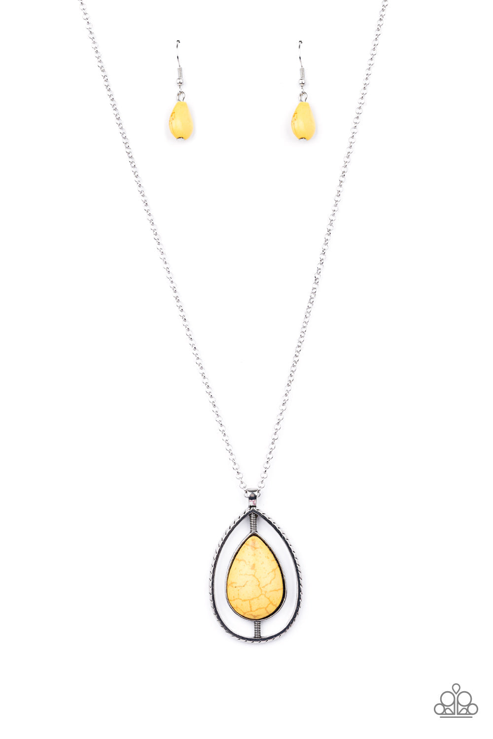 Here Today, PATAGONIA Tomorrow - Paparazzi Accessories Yellow $5 Jewelry with Janet Morgan Necklace