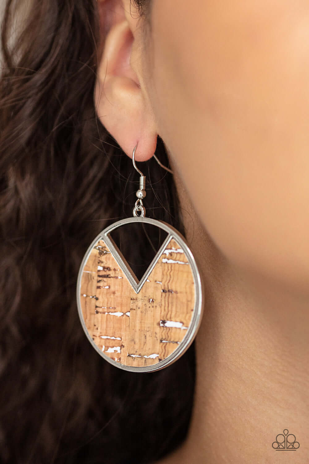 Nod to Nature - White Paparazzi Accessories Earrings $5 Jewelry with Janet Morgan Earrings