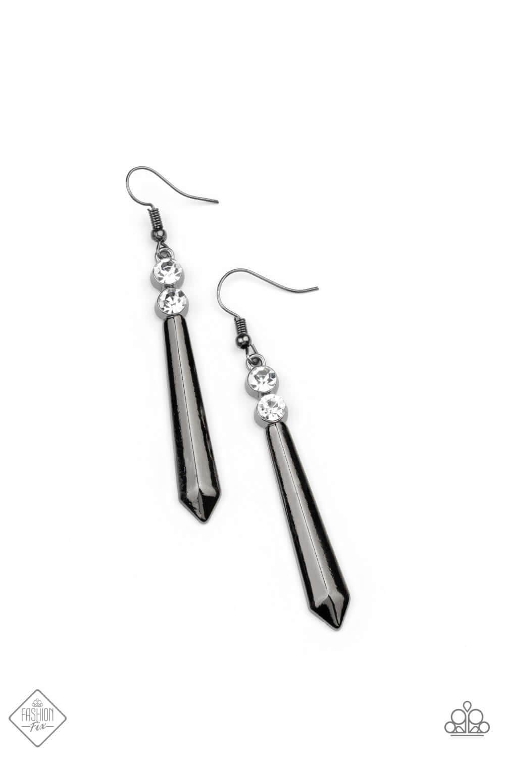 TMST Bling Sparkle Stream Paparzzi Accessories Earrings