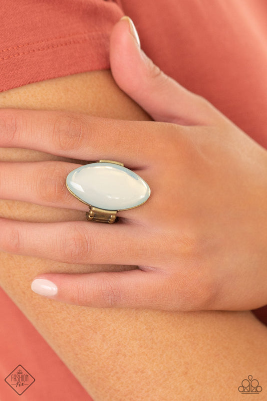 Opal Odyssey - Paparazzi Accessories White Ring $5 Jewelry with Janet Morgan Jewelry