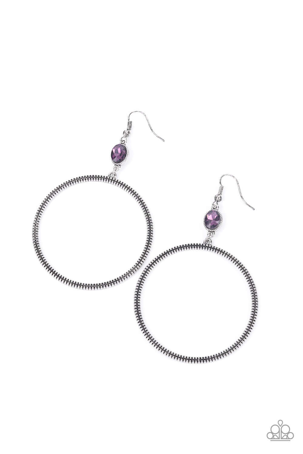 Work That Circuit - Purple Paparazzi Accessories Earrings $5 Jewelry with Janet Morgan Earrings