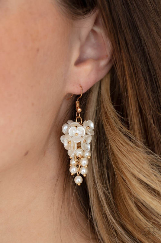 Bountiful Bouquets - Paparazzi Accessories Gold Earrings $5 Jewelry with Janet Morgan EARRINGS