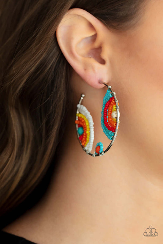 Rainbow Horizons - Multi Paparazzi Accessories Earrings $5 Jewelry with Janet Morgan Earrings