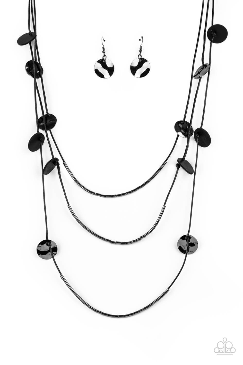 Alluring Luxe - Black- Paparazzi Accessories Necklace $5 Jewelry with Janet Morgan Necklaces