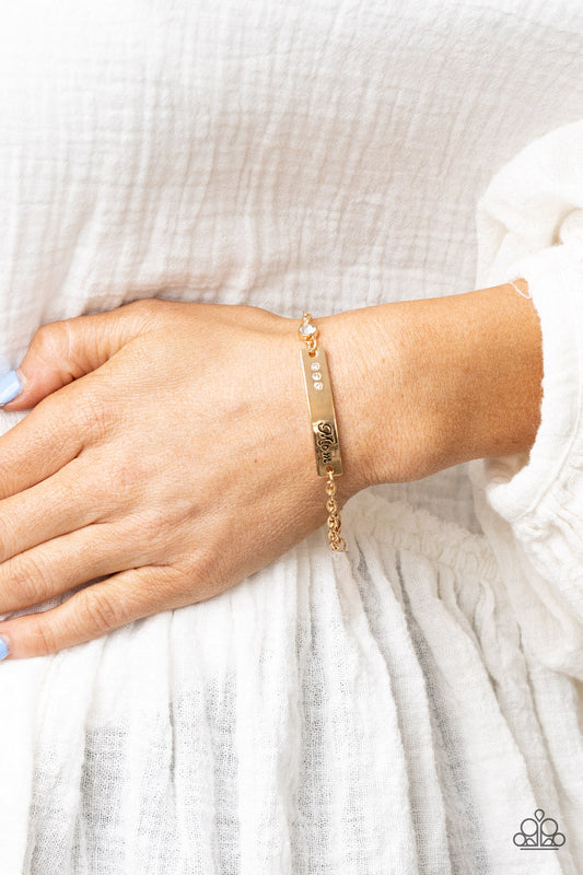 Mom Always Knows - Paparazzi Accessories Gold Bracelet $5 Jewelry with Janet Morgan Bracelets