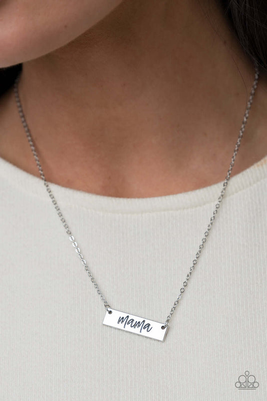 Blessed Mama - Paparazzi Accessories Silver Necklace $5 Jewelry with Janet Morgan Necklace