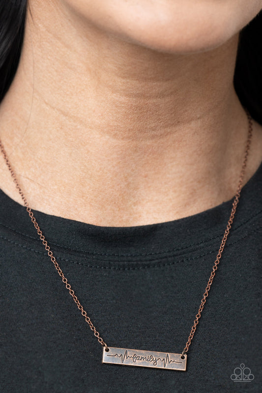 Living The Mom Life - Copper Paparazzi Accessories Necklace $5 Jewelry with Janet Morgan Necklace