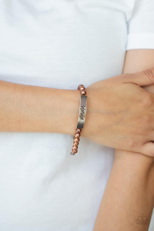 Mom Squad - Copper Paparazzi Accessories Bracelet $5 Jewelry with Janet Morgan Bracelets